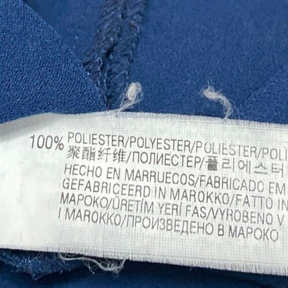 Zara Women's Blue Short Sleeve Square Neck Flared Mini A Line Dress Size S - Picture 5 of 5